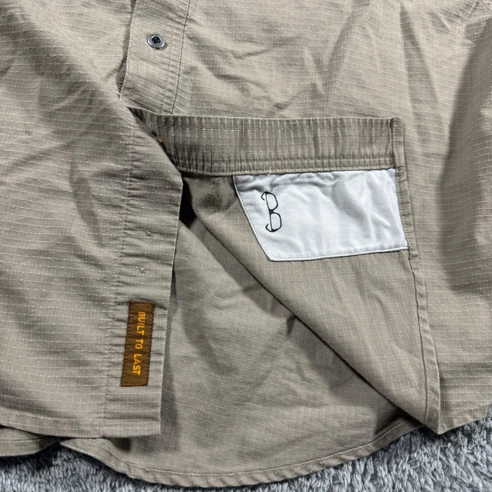 Ariat Rebar Workwear Ripstop Button Shirt Chest Pockets Thick Zip Pocket Size‎ L - Picture 4 of 7